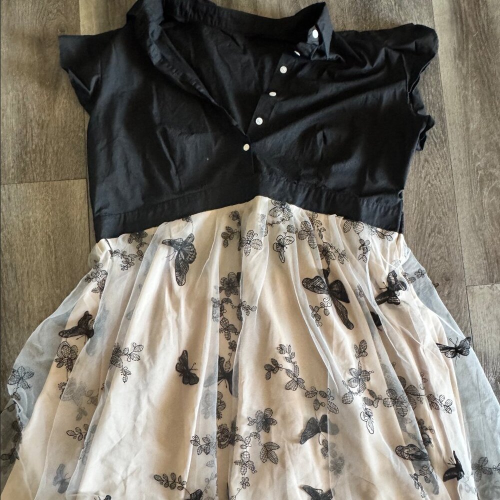 Retro Stage butterfly detail dress.